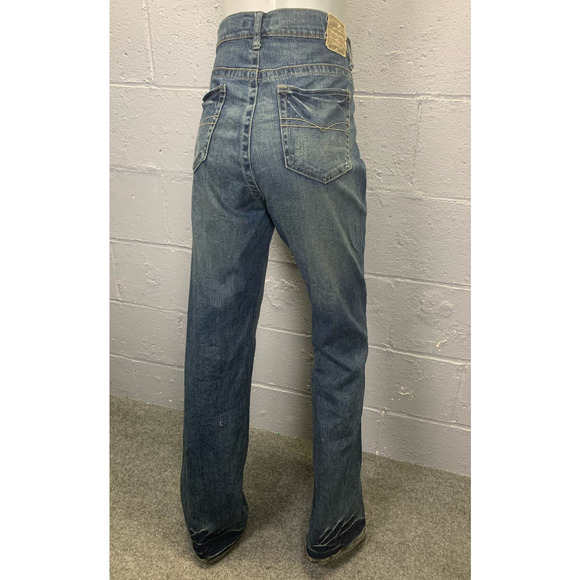 Z. Cavaricci Authentic Vintage Painted Rhinestone Peacock Jeans Mid Rise Size 10 - Picture 9 of 14